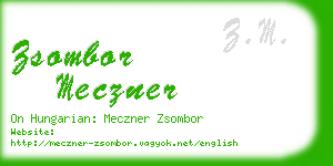 zsombor meczner business card